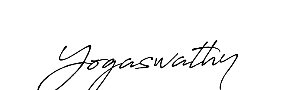 Also we have Yogaswathy name is the best signature style. Create professional handwritten signature collection using Antro_Vectra_Bolder autograph style. Yogaswathy signature style 7 images and pictures png
