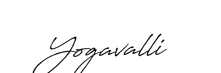 Yogavalli stylish signature style. Best Handwritten Sign (Antro_Vectra_Bolder) for my name. Handwritten Signature Collection Ideas for my name Yogavalli. Yogavalli signature style 7 images and pictures png