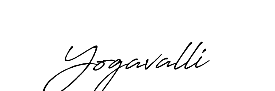 How to make Yogavalli name signature. Use Antro_Vectra_Bolder style for creating short signs online. This is the latest handwritten sign. Yogavalli signature style 7 images and pictures png