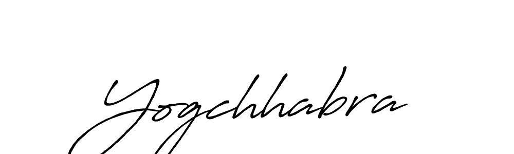 Use a signature maker to create a handwritten signature online. With this signature software, you can design (Antro_Vectra_Bolder) your own signature for name Yogchhabra. Yogchhabra signature style 7 images and pictures png