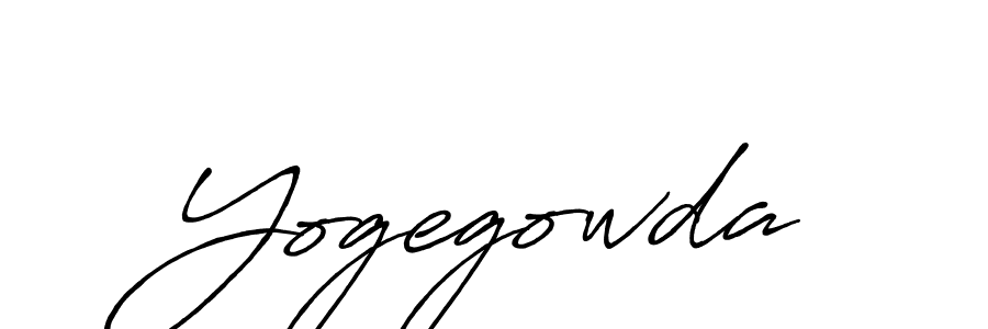 Also we have Yogegowda name is the best signature style. Create professional handwritten signature collection using Antro_Vectra_Bolder autograph style. Yogegowda signature style 7 images and pictures png