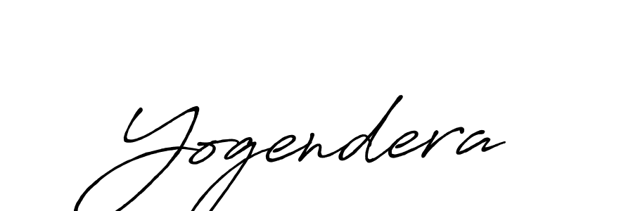 Create a beautiful signature design for name Yogendera. With this signature (Antro_Vectra_Bolder) fonts, you can make a handwritten signature for free. Yogendera signature style 7 images and pictures png