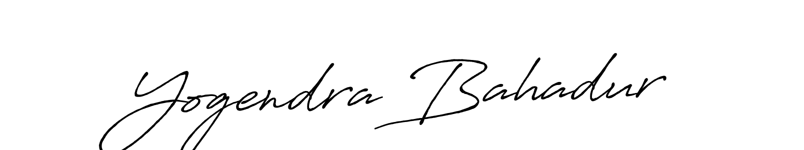Also we have Yogendra Bahadur name is the best signature style. Create professional handwritten signature collection using Antro_Vectra_Bolder autograph style. Yogendra Bahadur signature style 7 images and pictures png