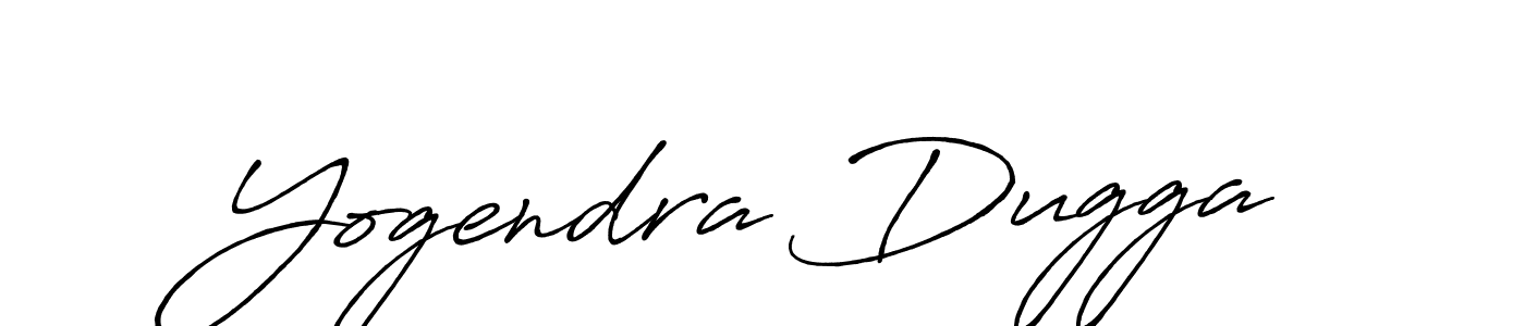 How to make Yogendra Dugga name signature. Use Antro_Vectra_Bolder style for creating short signs online. This is the latest handwritten sign. Yogendra Dugga signature style 7 images and pictures png