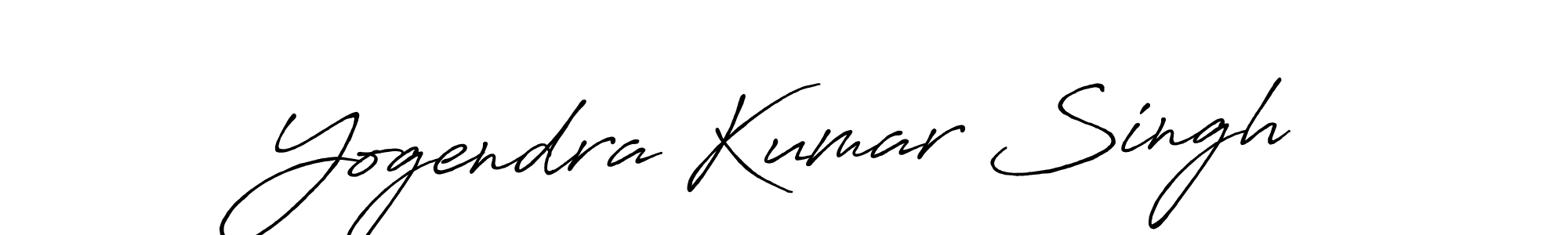 Make a beautiful signature design for name Yogendra Kumar Singh. With this signature (Antro_Vectra_Bolder) style, you can create a handwritten signature for free. Yogendra Kumar Singh signature style 7 images and pictures png