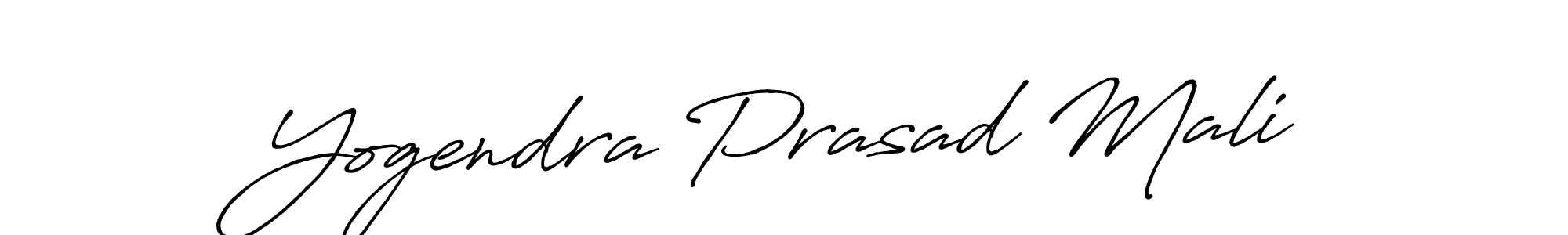 Yogendra Prasad Mali stylish signature style. Best Handwritten Sign (Antro_Vectra_Bolder) for my name. Handwritten Signature Collection Ideas for my name Yogendra Prasad Mali. Yogendra Prasad Mali signature style 7 images and pictures png