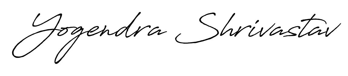 Transform the name Yogendra Shrivastav into a signature masterpiece using Antro_Vectra_Bolder font. Ideal for photographers, artists, and creators looking for watermarks. Yogendra Shrivastav signature style 7 images and pictures png