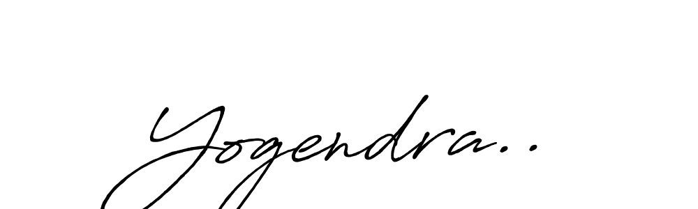 Use a signature maker to create a handwritten signature online. With this signature software, you can design (Antro_Vectra_Bolder) your own signature for name Yogendra... Yogendra.. signature style 7 images and pictures png