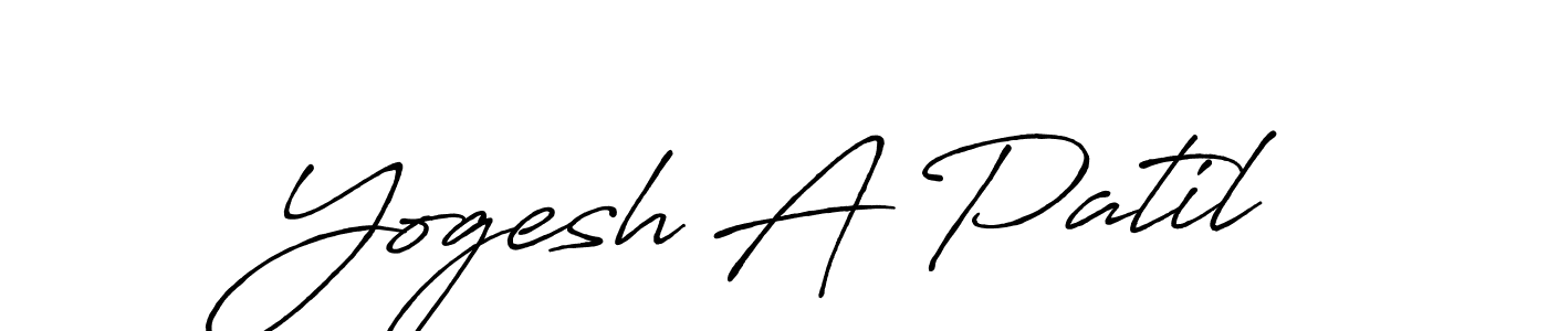 Here are the top 10 professional signature styles for the name Yogesh A Patil. These are the best autograph styles you can use for your name. Yogesh A Patil signature style 7 images and pictures png