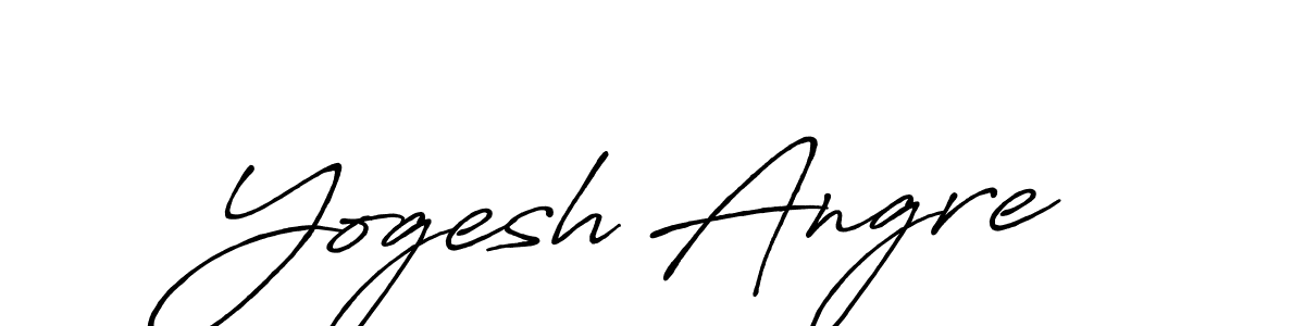 How to make Yogesh Angre signature? Antro_Vectra_Bolder is a professional autograph style. Create handwritten signature for Yogesh Angre name. Yogesh Angre signature style 7 images and pictures png