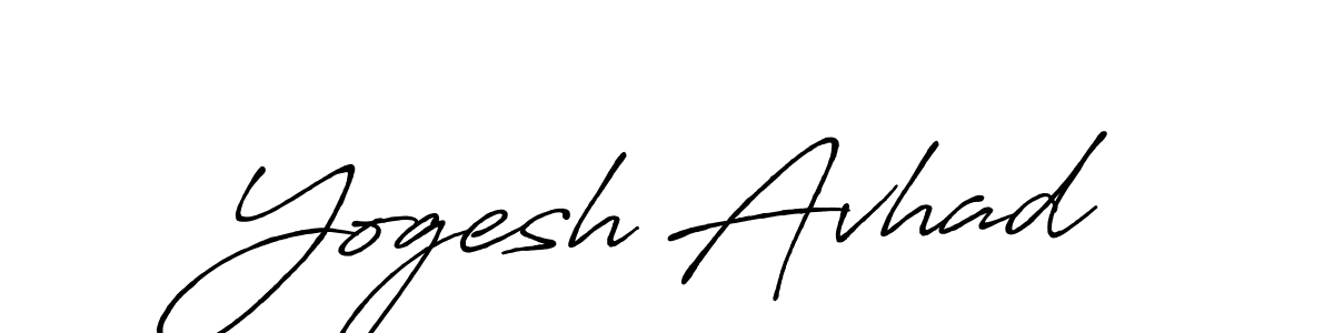 Also You can easily find your signature by using the search form. We will create Yogesh Avhad name handwritten signature images for you free of cost using Antro_Vectra_Bolder sign style. Yogesh Avhad signature style 7 images and pictures png