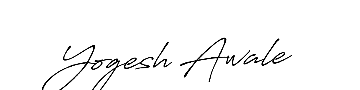if you are searching for the best signature style for your name Yogesh Awale. so please give up your signature search. here we have designed multiple signature styles  using Antro_Vectra_Bolder. Yogesh Awale signature style 7 images and pictures png