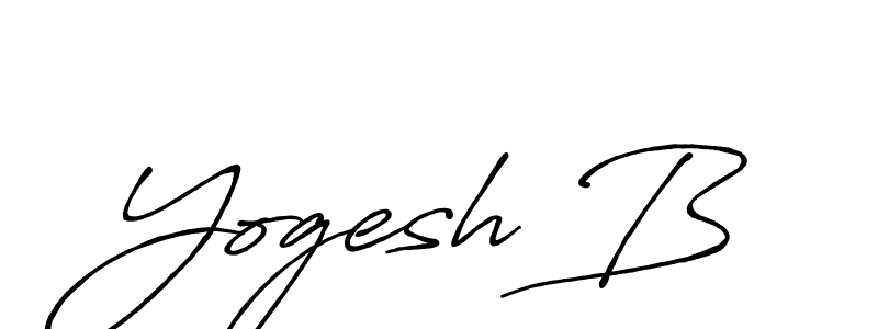 This is the best signature style for the Yogesh B name. Also you like these signature font (Antro_Vectra_Bolder). Mix name signature. Yogesh B signature style 7 images and pictures png