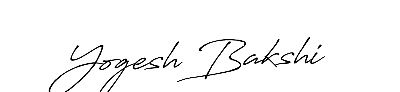 Yogesh Bakshi stylish signature style. Best Handwritten Sign (Antro_Vectra_Bolder) for my name. Handwritten Signature Collection Ideas for my name Yogesh Bakshi. Yogesh Bakshi signature style 7 images and pictures png