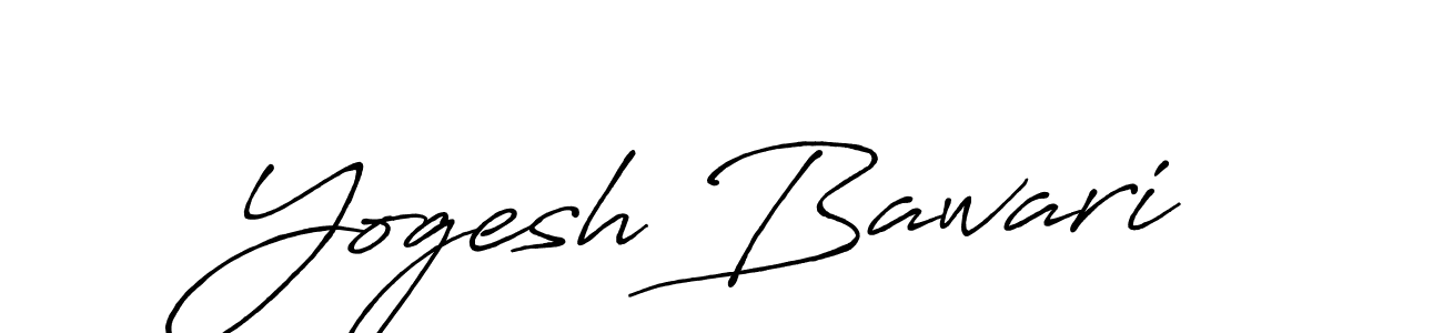 if you are searching for the best signature style for your name Yogesh Bawari. so please give up your signature search. here we have designed multiple signature styles  using Antro_Vectra_Bolder. Yogesh Bawari signature style 7 images and pictures png