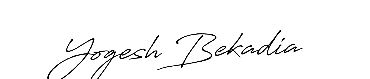 The best way (Antro_Vectra_Bolder) to make a short signature is to pick only two or three words in your name. The name Yogesh Bekadia include a total of six letters. For converting this name. Yogesh Bekadia signature style 7 images and pictures png