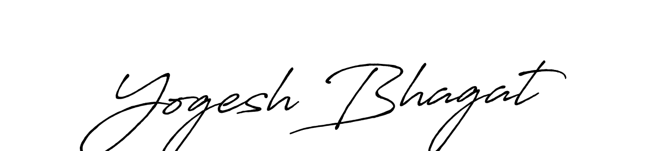 How to make Yogesh Bhagat signature? Antro_Vectra_Bolder is a professional autograph style. Create handwritten signature for Yogesh Bhagat name. Yogesh Bhagat signature style 7 images and pictures png