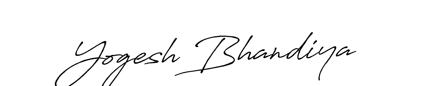 Similarly Antro_Vectra_Bolder is the best handwritten signature design. Signature creator online .You can use it as an online autograph creator for name Yogesh Bhandiya. Yogesh Bhandiya signature style 7 images and pictures png