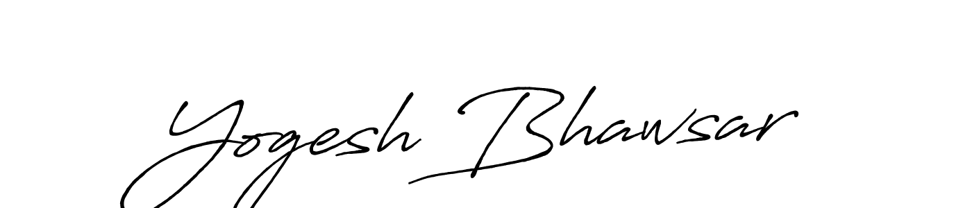 This is the best signature style for the Yogesh Bhawsar name. Also you like these signature font (Antro_Vectra_Bolder). Mix name signature. Yogesh Bhawsar signature style 7 images and pictures png