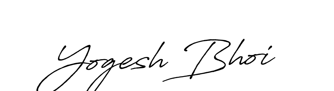 Antro_Vectra_Bolder is a professional signature style that is perfect for those who want to add a touch of class to their signature. It is also a great choice for those who want to make their signature more unique. Get Yogesh Bhoi name to fancy signature for free. Yogesh Bhoi signature style 7 images and pictures png