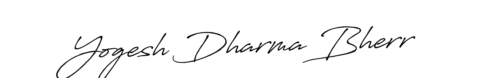 Also we have Yogesh Dharma Bherr name is the best signature style. Create professional handwritten signature collection using Antro_Vectra_Bolder autograph style. Yogesh Dharma Bherr signature style 7 images and pictures png