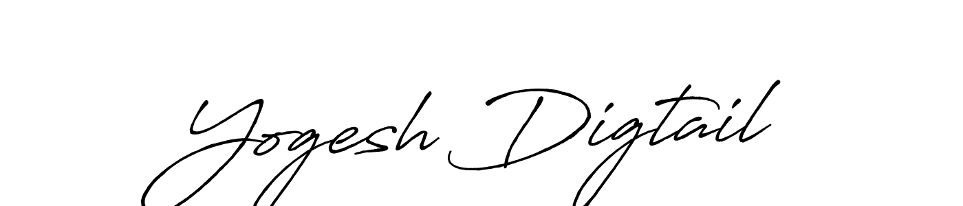 The best way (Antro_Vectra_Bolder) to make a short signature is to pick only two or three words in your name. The name Yogesh Digtail include a total of six letters. For converting this name. Yogesh Digtail signature style 7 images and pictures png