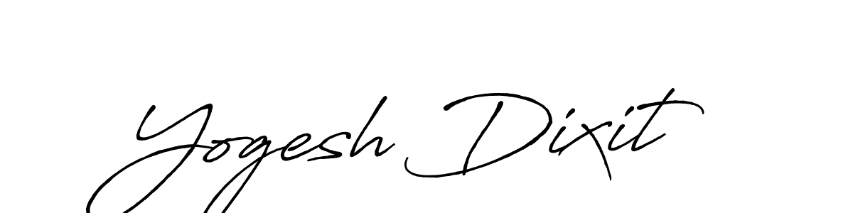 Create a beautiful signature design for name Yogesh Dixit. With this signature (Antro_Vectra_Bolder) fonts, you can make a handwritten signature for free. Yogesh Dixit signature style 7 images and pictures png