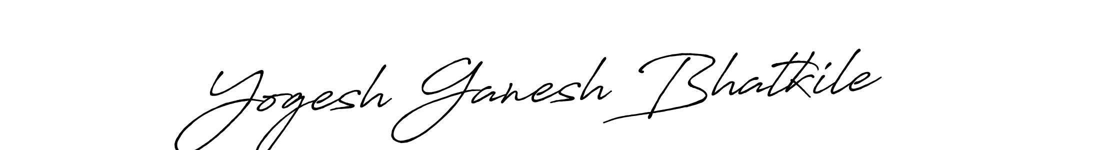 Also we have Yogesh Ganesh Bhatkile name is the best signature style. Create professional handwritten signature collection using Antro_Vectra_Bolder autograph style. Yogesh Ganesh Bhatkile signature style 7 images and pictures png