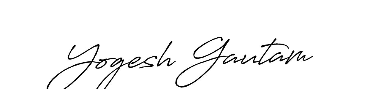 This is the best signature style for the Yogesh Gautam name. Also you like these signature font (Antro_Vectra_Bolder). Mix name signature. Yogesh Gautam signature style 7 images and pictures png