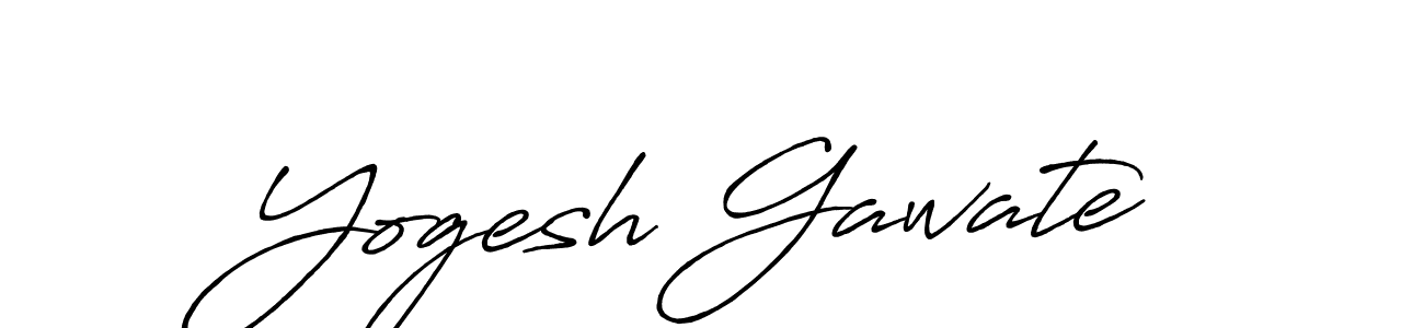 It looks lik you need a new signature style for name Yogesh Gawate. Design unique handwritten (Antro_Vectra_Bolder) signature with our free signature maker in just a few clicks. Yogesh Gawate signature style 7 images and pictures png