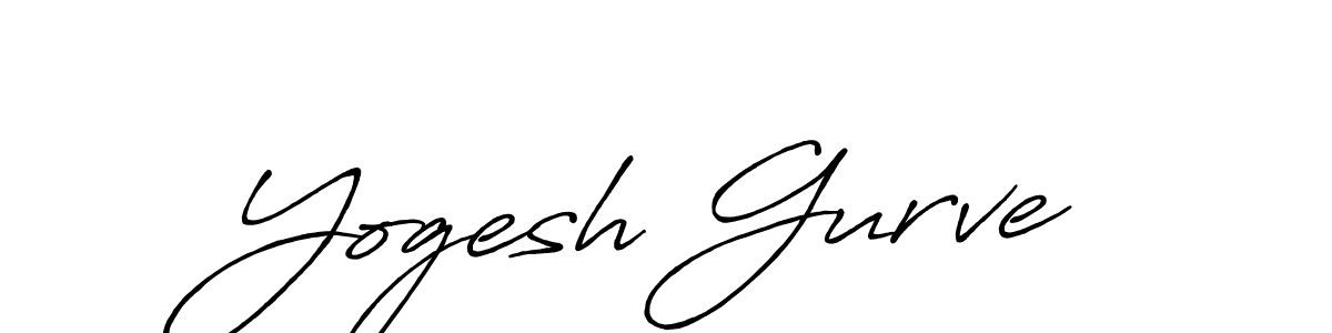 Design your own signature with our free online signature maker. With this signature software, you can create a handwritten (Antro_Vectra_Bolder) signature for name Yogesh Gurve. Yogesh Gurve signature style 7 images and pictures png