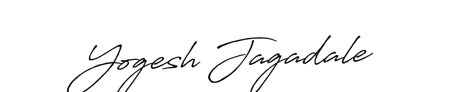 Design your own signature with our free online signature maker. With this signature software, you can create a handwritten (Antro_Vectra_Bolder) signature for name Yogesh Jagadale. Yogesh Jagadale signature style 7 images and pictures png