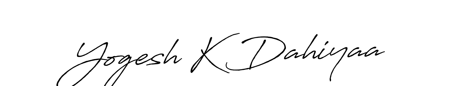 Make a beautiful signature design for name Yogesh K Dahiyaa. Use this online signature maker to create a handwritten signature for free. Yogesh K Dahiyaa signature style 7 images and pictures png