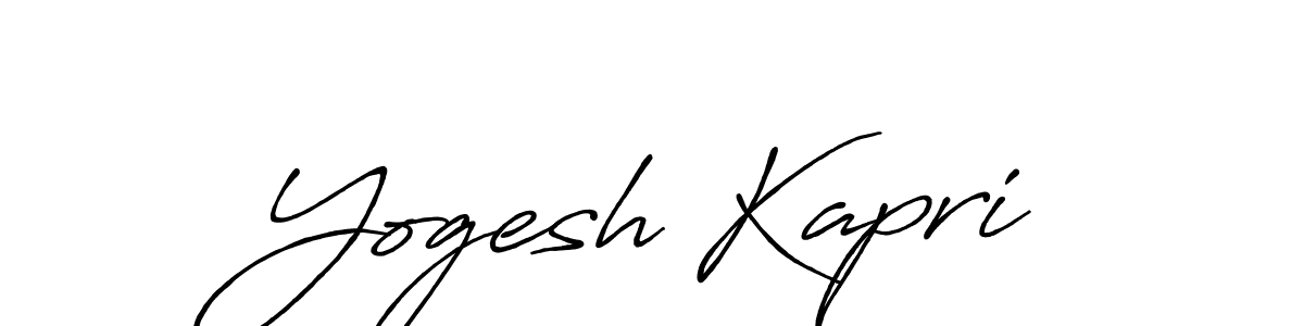 It looks lik you need a new signature style for name Yogesh Kapri. Design unique handwritten (Antro_Vectra_Bolder) signature with our free signature maker in just a few clicks. Yogesh Kapri signature style 7 images and pictures png