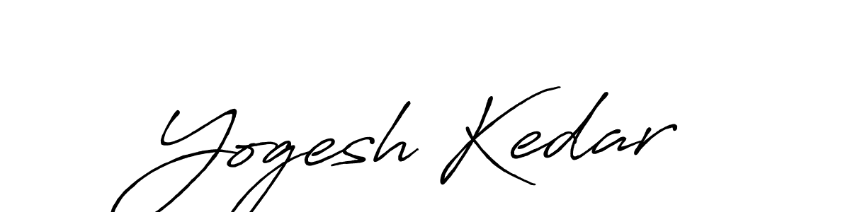 It looks lik you need a new signature style for name Yogesh Kedar. Design unique handwritten (Antro_Vectra_Bolder) signature with our free signature maker in just a few clicks. Yogesh Kedar signature style 7 images and pictures png