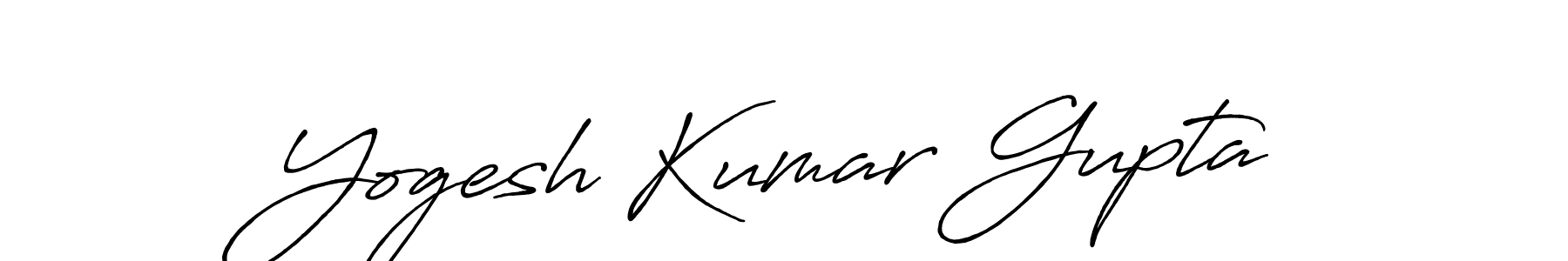 How to make Yogesh Kumar Gupta signature? Antro_Vectra_Bolder is a professional autograph style. Create handwritten signature for Yogesh Kumar Gupta name. Yogesh Kumar Gupta signature style 7 images and pictures png