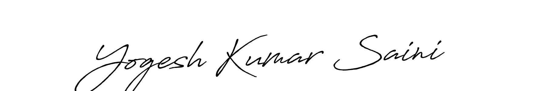 Use a signature maker to create a handwritten signature online. With this signature software, you can design (Antro_Vectra_Bolder) your own signature for name Yogesh Kumar Saini. Yogesh Kumar Saini signature style 7 images and pictures png