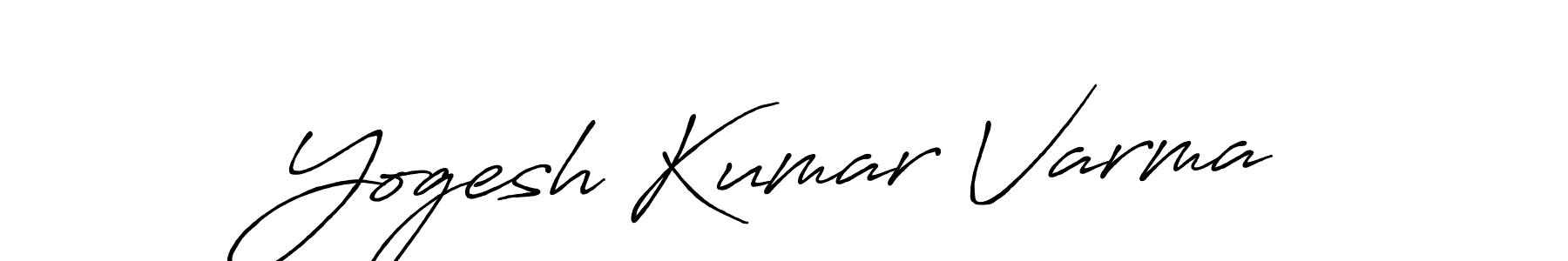 Antro_Vectra_Bolder is a professional signature style that is perfect for those who want to add a touch of class to their signature. It is also a great choice for those who want to make their signature more unique. Get Yogesh Kumar Varma name to fancy signature for free. Yogesh Kumar Varma signature style 7 images and pictures png
