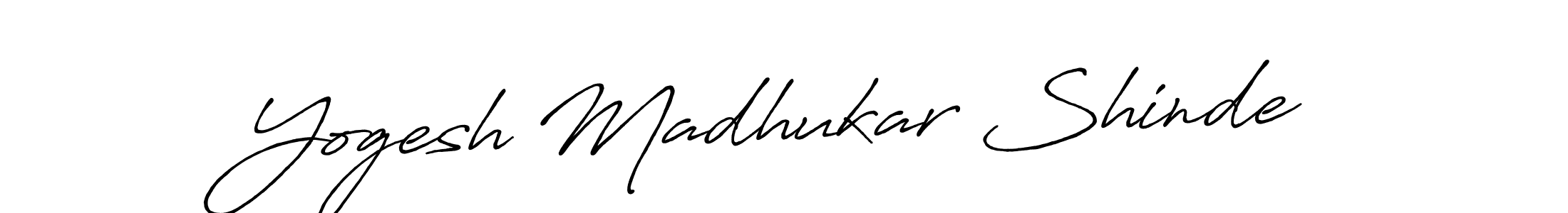 Use a signature maker to create a handwritten signature online. With this signature software, you can design (Antro_Vectra_Bolder) your own signature for name Yogesh Madhukar Shinde. Yogesh Madhukar Shinde signature style 7 images and pictures png