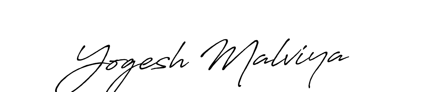 Similarly Antro_Vectra_Bolder is the best handwritten signature design. Signature creator online .You can use it as an online autograph creator for name Yogesh Malviya. Yogesh Malviya signature style 7 images and pictures png