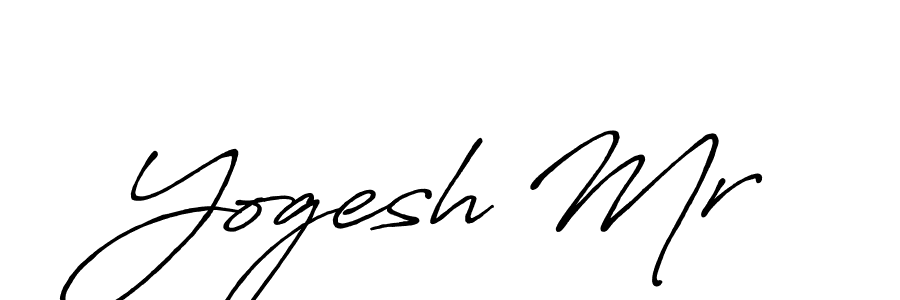 How to make Yogesh Mr signature? Antro_Vectra_Bolder is a professional autograph style. Create handwritten signature for Yogesh Mr name. Yogesh Mr signature style 7 images and pictures png