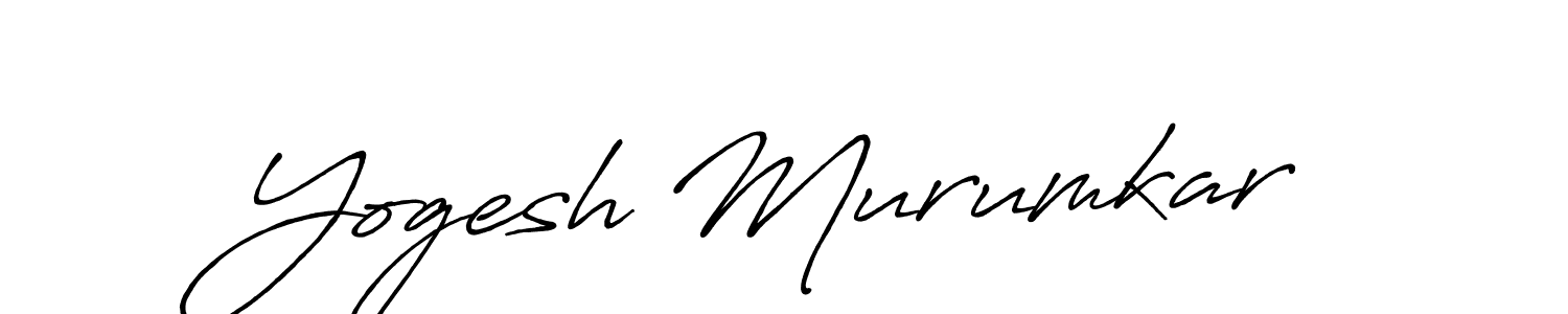 Also we have Yogesh Murumkar name is the best signature style. Create professional handwritten signature collection using Antro_Vectra_Bolder autograph style. Yogesh Murumkar signature style 7 images and pictures png