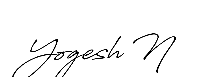 Use a signature maker to create a handwritten signature online. With this signature software, you can design (Antro_Vectra_Bolder) your own signature for name Yogesh N. Yogesh N signature style 7 images and pictures png