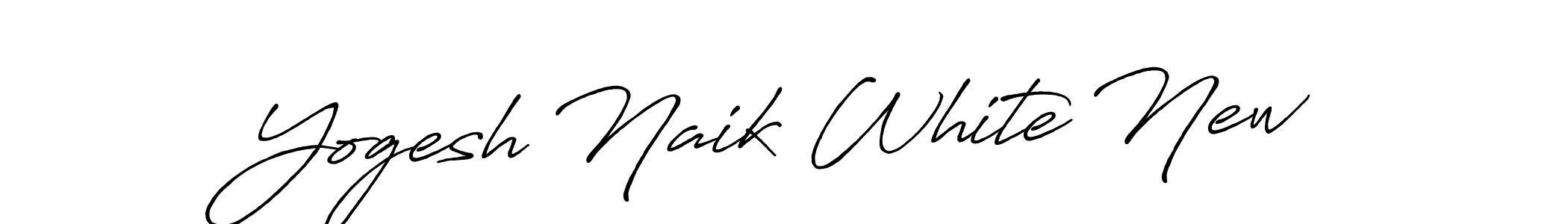 Also we have Yogesh Naik White New name is the best signature style. Create professional handwritten signature collection using Antro_Vectra_Bolder autograph style. Yogesh Naik White New signature style 7 images and pictures png