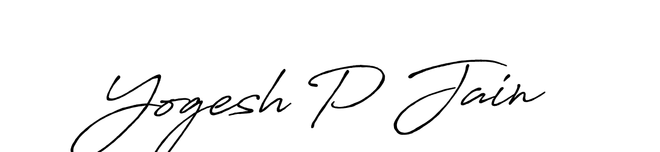 The best way (Antro_Vectra_Bolder) to make a short signature is to pick only two or three words in your name. The name Yogesh P Jain include a total of six letters. For converting this name. Yogesh P Jain signature style 7 images and pictures png