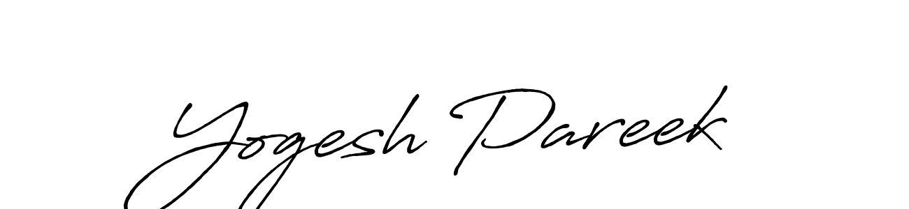 Make a beautiful signature design for name Yogesh Pareek. Use this online signature maker to create a handwritten signature for free. Yogesh Pareek signature style 7 images and pictures png