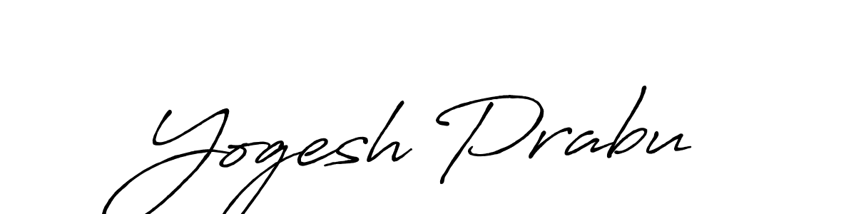 Also we have Yogesh Prabu name is the best signature style. Create professional handwritten signature collection using Antro_Vectra_Bolder autograph style. Yogesh Prabu signature style 7 images and pictures png