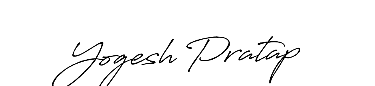 It looks lik you need a new signature style for name Yogesh Pratap. Design unique handwritten (Antro_Vectra_Bolder) signature with our free signature maker in just a few clicks. Yogesh Pratap signature style 7 images and pictures png