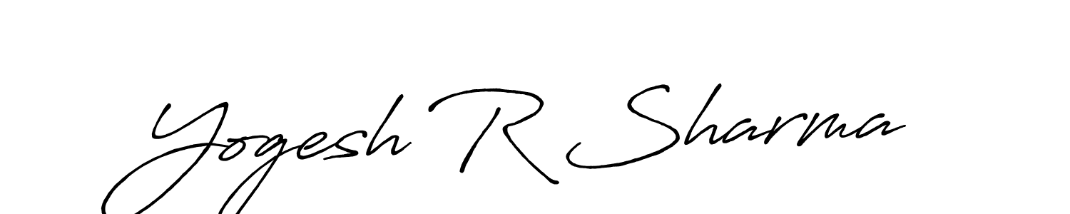 This is the best signature style for the Yogesh R Sharma name. Also you like these signature font (Antro_Vectra_Bolder). Mix name signature. Yogesh R Sharma signature style 7 images and pictures png