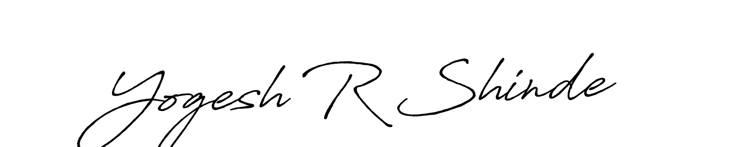 Yogesh R Shinde stylish signature style. Best Handwritten Sign (Antro_Vectra_Bolder) for my name. Handwritten Signature Collection Ideas for my name Yogesh R Shinde. Yogesh R Shinde signature style 7 images and pictures png